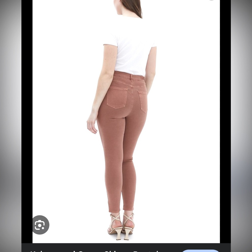 Loft Women's Curvy Skinny Jeans in Light Brown
